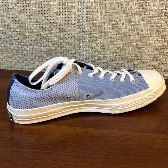 🌟2xHP🌟Converse Chuck 70 Chuck Taylor Blue/White Mixed Material Low Sneaker - Picture 7 of 11